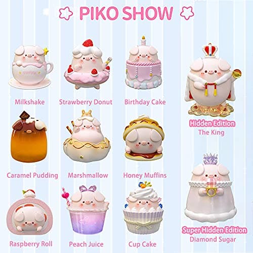 Piko Pig Dessert Series Blind Box Toys for Girls Kawaii Figures Random Collection Toys Collectible Desktop Ornaments
Pik