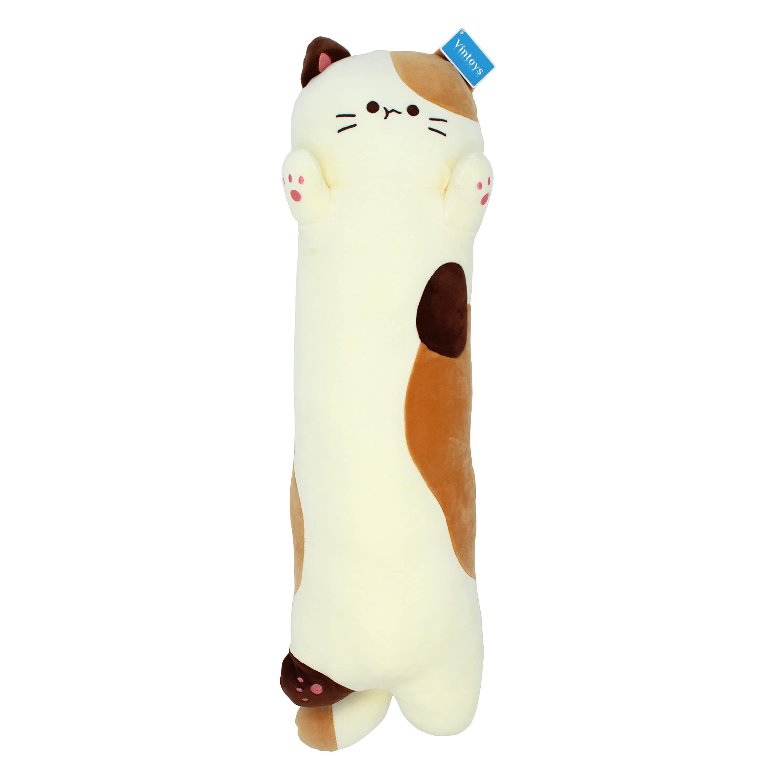 Very Soft Cat Long Hugging Pillow Plush Kitten Kitty Stuffed Animals for Snuggling
| Milky White Soft Hugging Pillow Pl