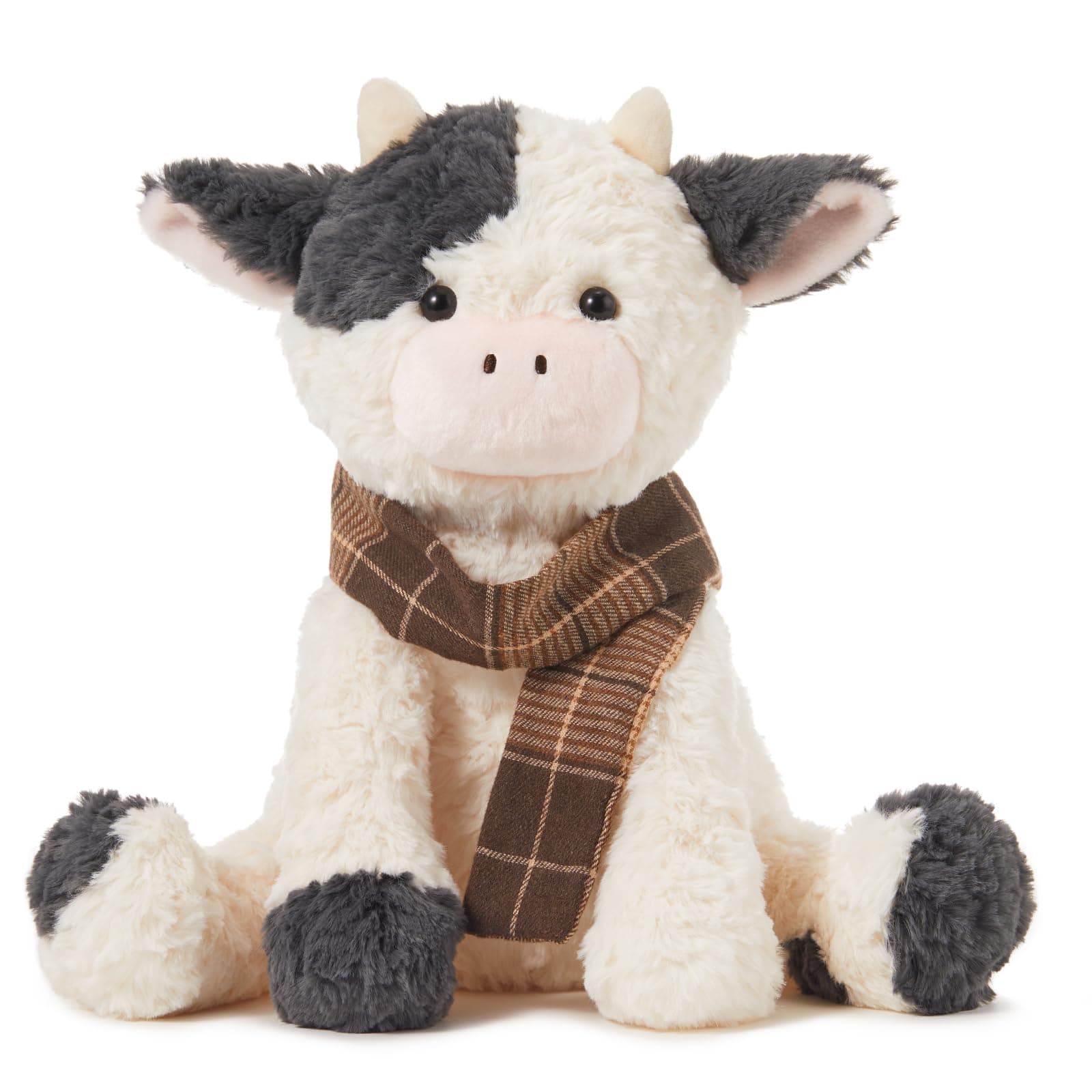 MINISO 10.5" Cow Stuffed Animal Ultra-Soft Cuddle Toy for Kids Boys Girls
MINISO 10.5" Cow Stuffed Animal with Scarf for
