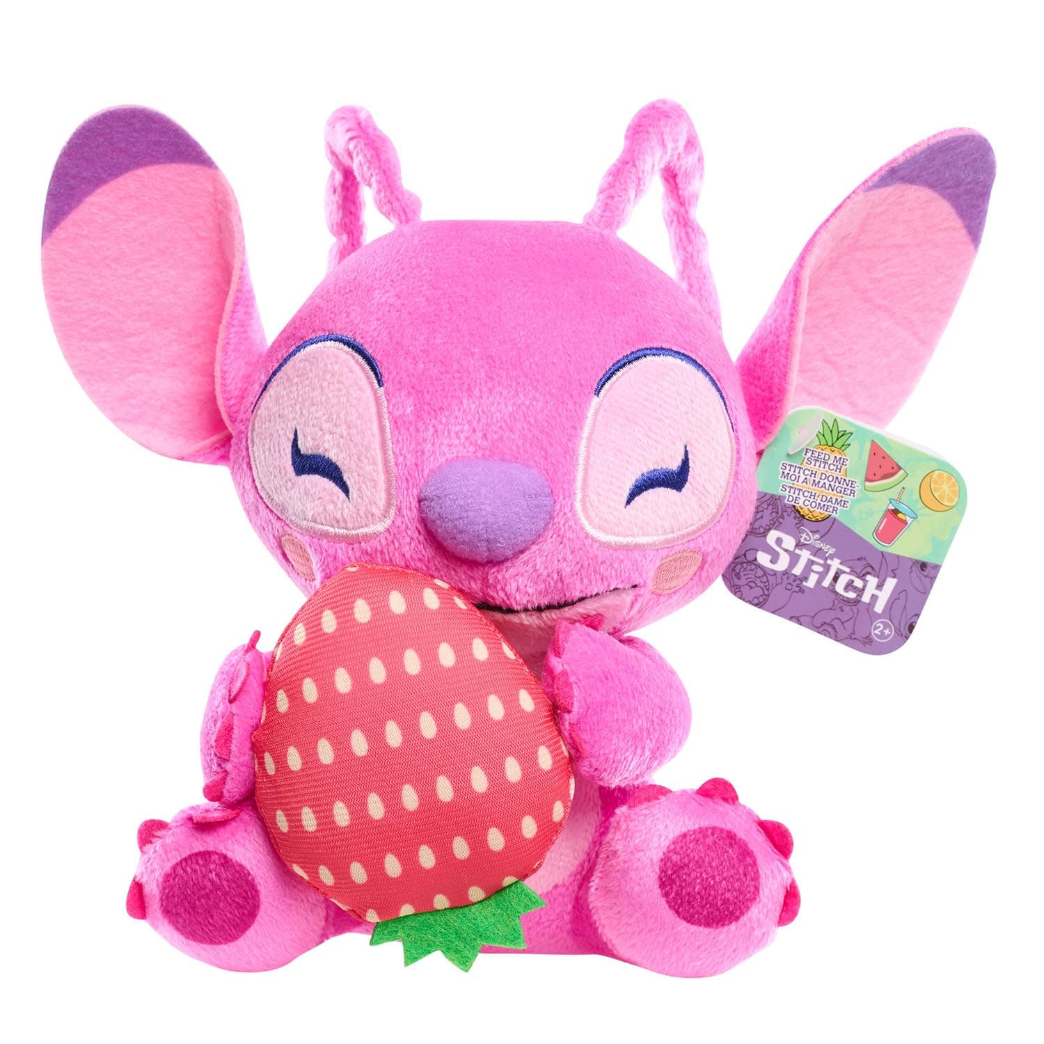 Disney Stitch Small 7-inch Plush Stuffed Animal for Kids Ages 2 Up Angel with Strawberry Just Play
Disney Stitch 7-inch