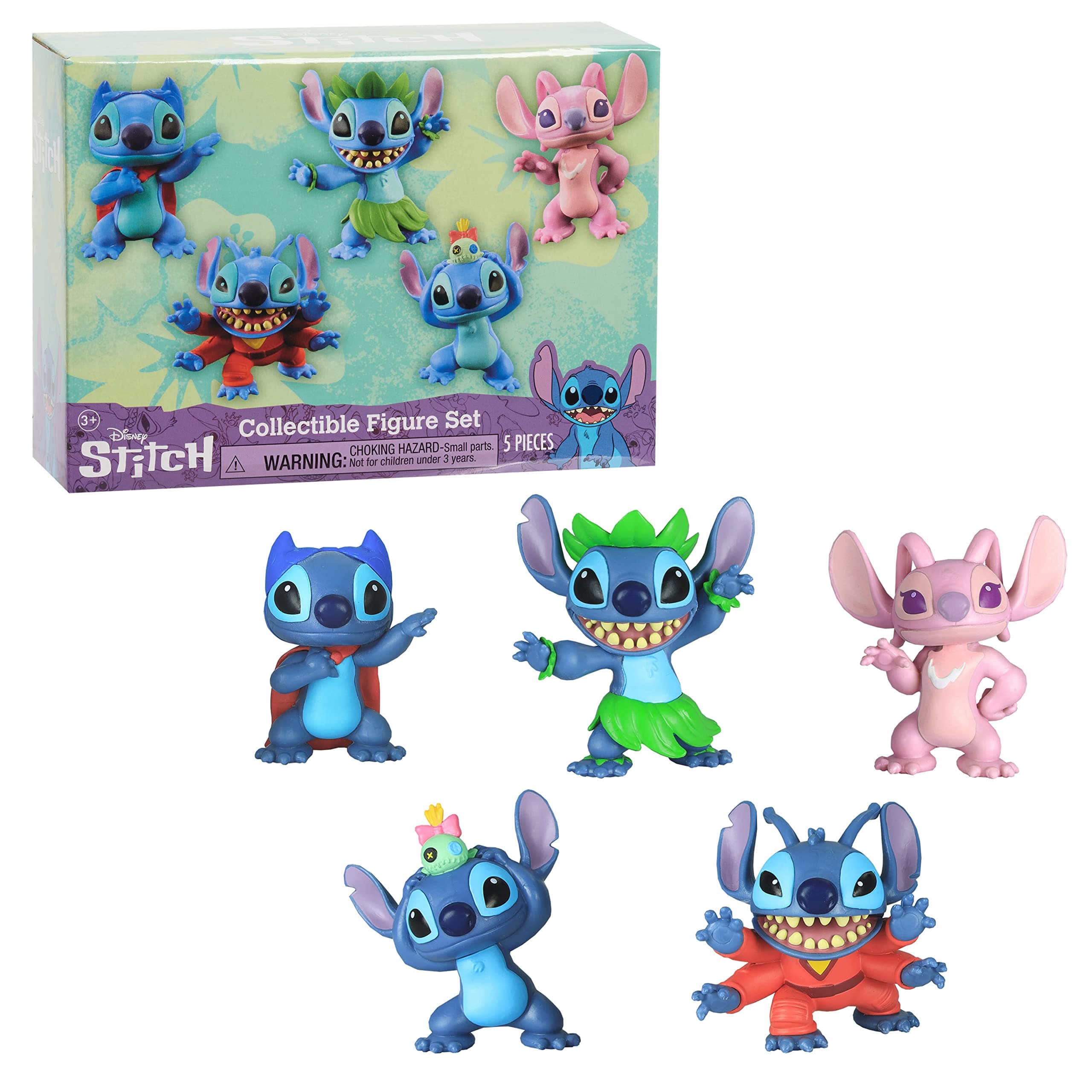 Just Play Disney’s Lilo & Stitch Collectible 5-Piece Stitch Figure Set for Kids Aged 3 and Up
| Disney’s Lilo & Stitch
